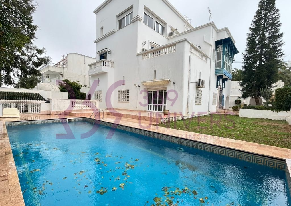 Villa s5 avec piscine a carthage ref rh019