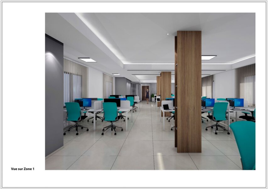 Bureau 275 m2 neuf haut standing au lac 1