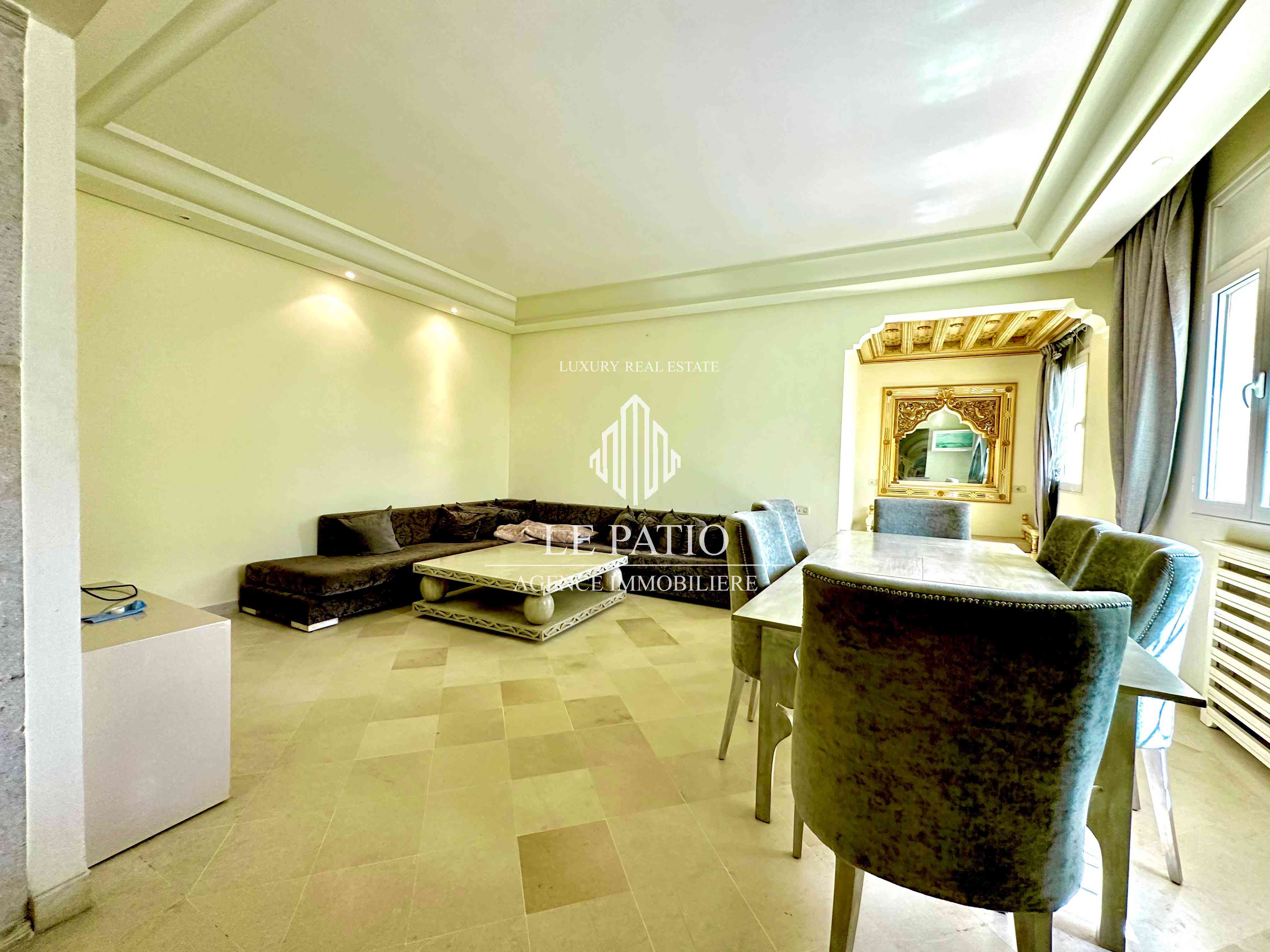 Duplex meublé avec une terrasse a carthage