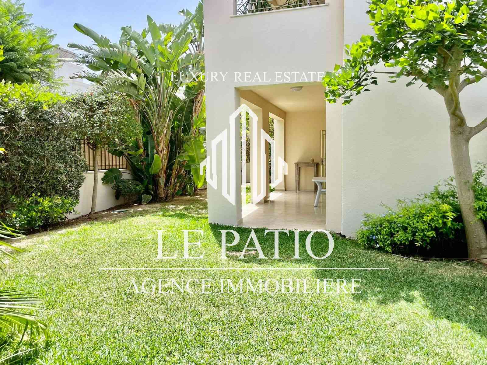 Appart s3 avec jardin a la marsa