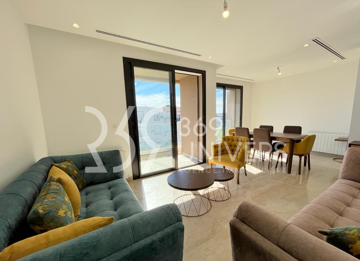 Appartement meublé avec terrasse à la marsa