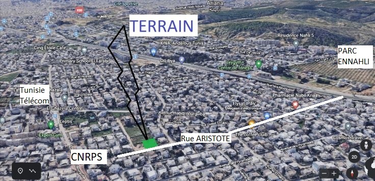 Terrain nu zone résidentielle potentiel commercial