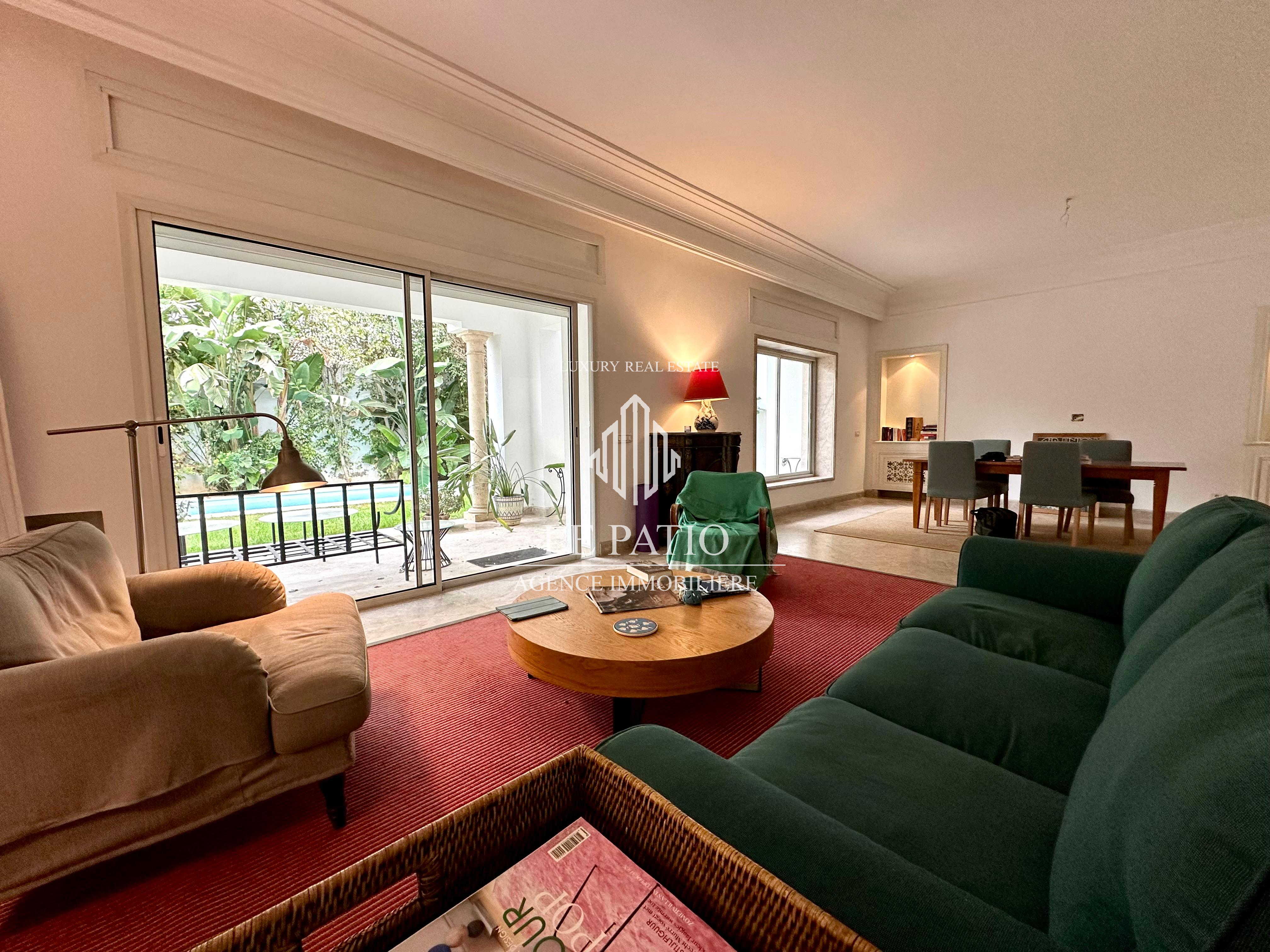 Villa s3 avec jardin et piscine à la marsa