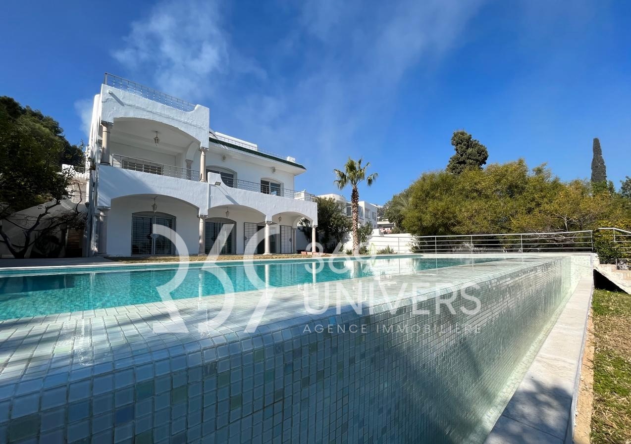 Villa avec vue sur mer à gammarth ref rh155