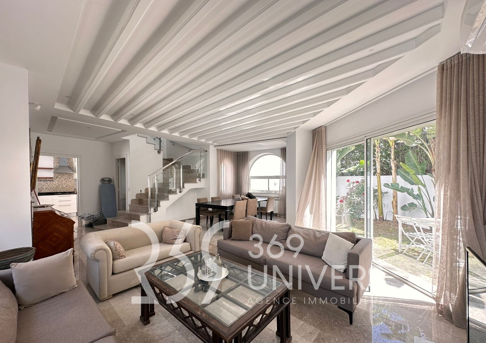 Duplex meublé avec jardin à carthage ref rd061