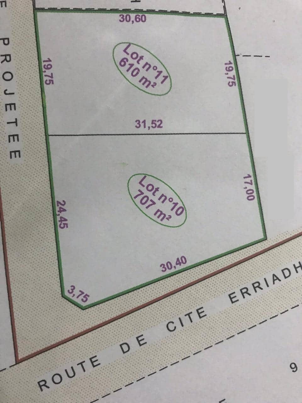 Borj touil vnt ter 600m2