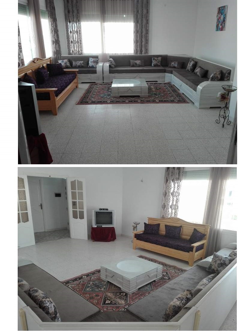 Dispo grande maison climatisée à coté plage marsa