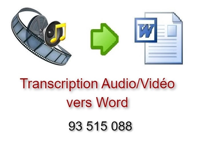 Transcription audio et video vers word