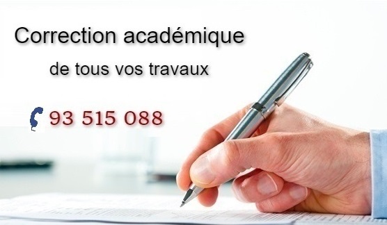 Correction académique de tous vos documents