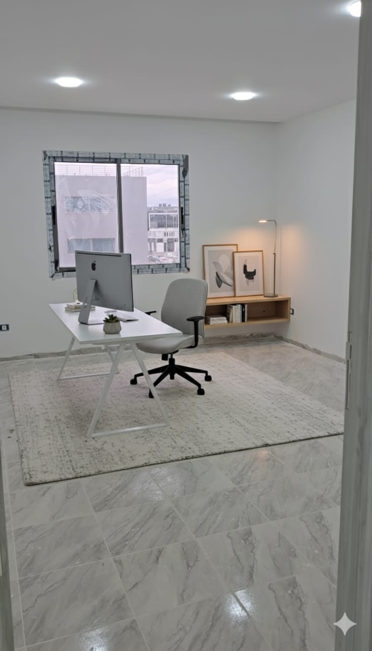 Super bureau hall plus 5 pièces au lac 3 kram