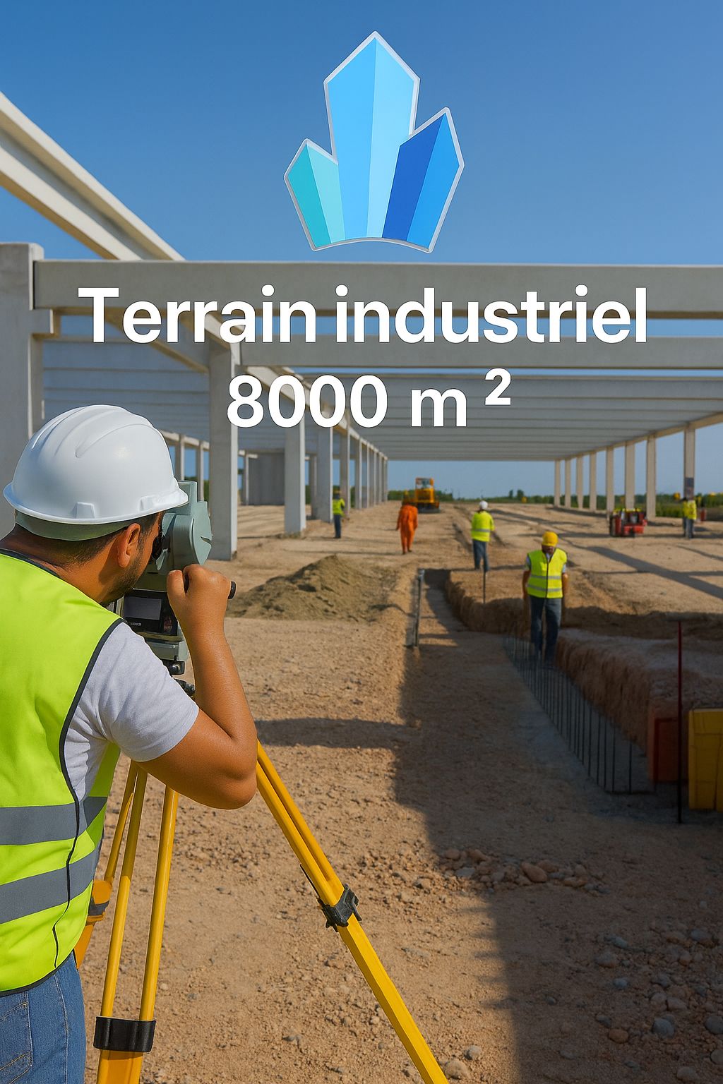 Super terrain industriel 8000 m2 dans zi mhamdia