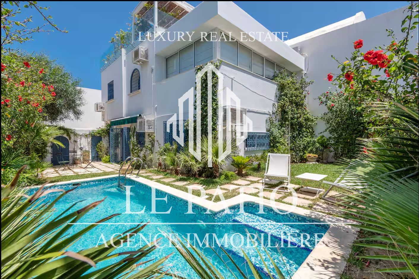 Villa s3 meublée avec rooftop piscine et vue mer