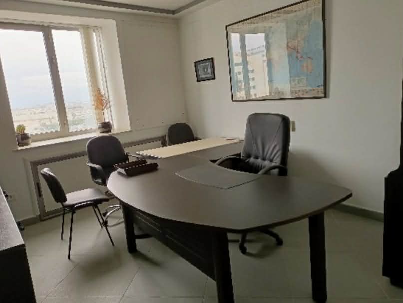Bureau au cercle de bureau
