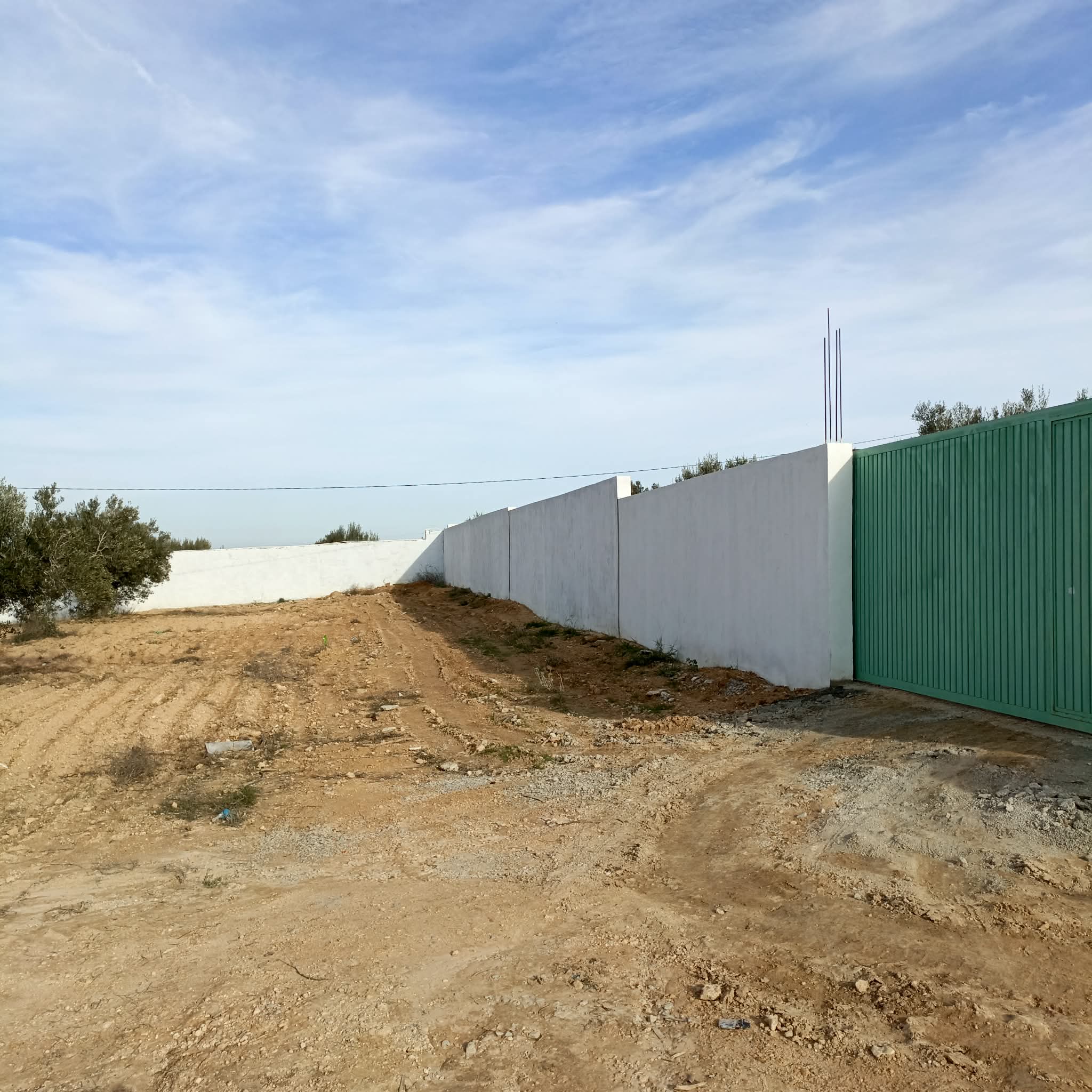 Av beau terrain de 600m proche hammamet yasmine