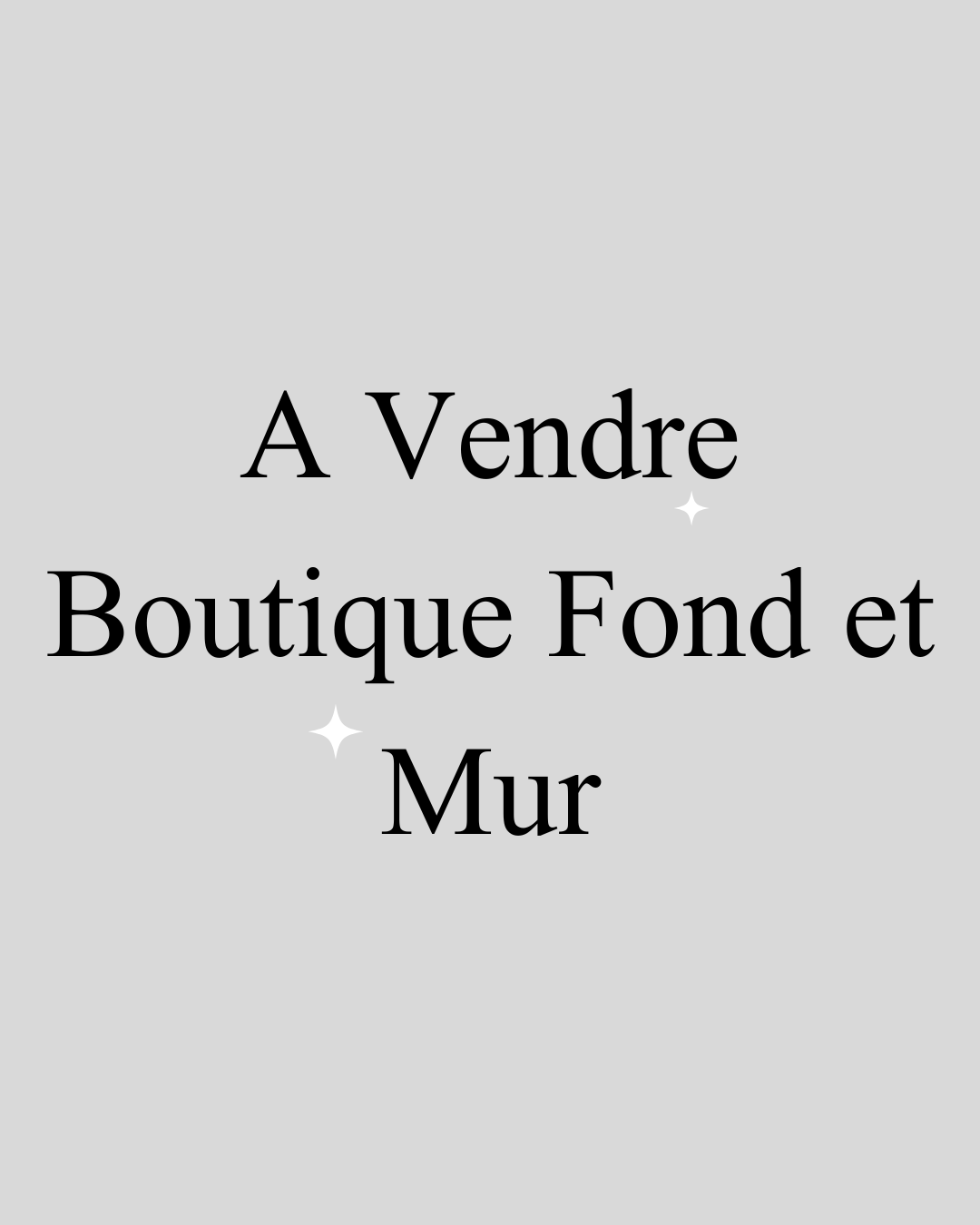 Boutique fond et mur