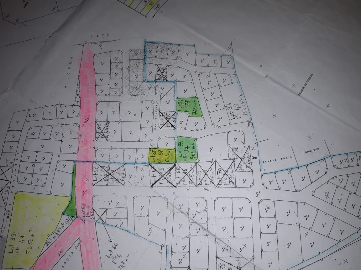 Jardin d'el menzah2 vnt ter 870m2