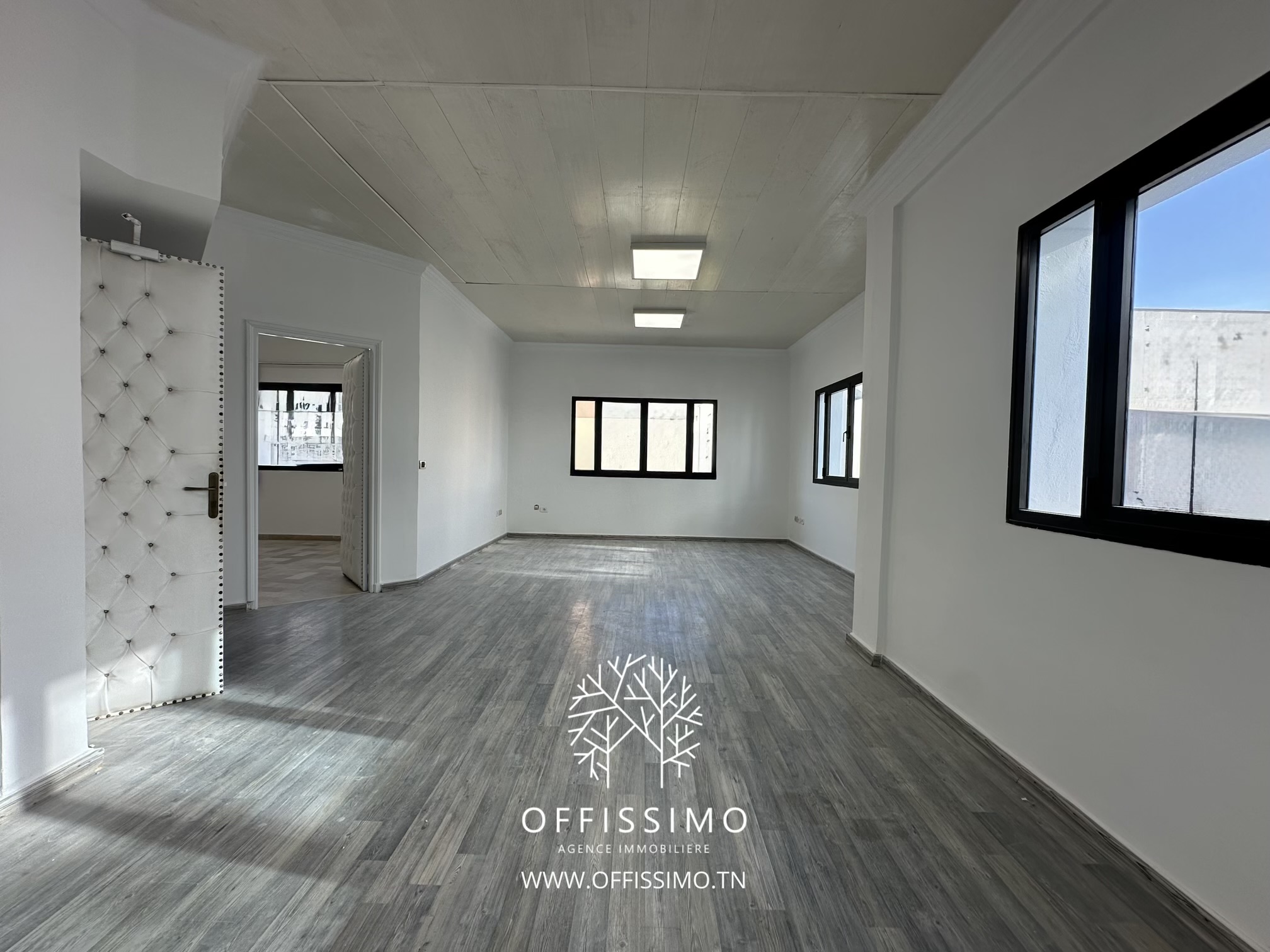 Bureau open space et une pieces lac 1 lumineux