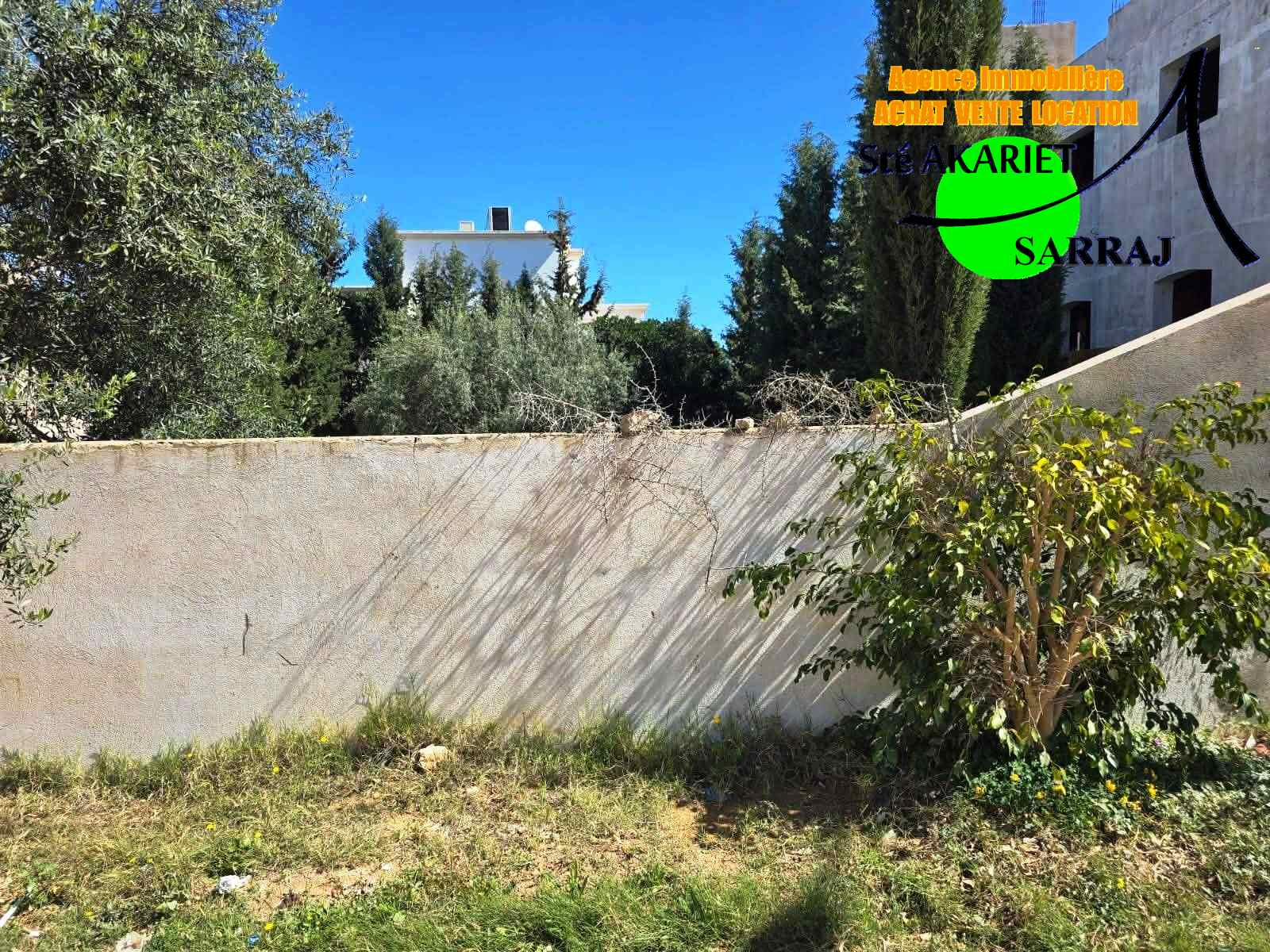Lot 485m zone des villas en face koussour gharnata