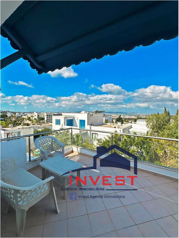 Duplex s3 avec vue sur mer à gammarth supérieur