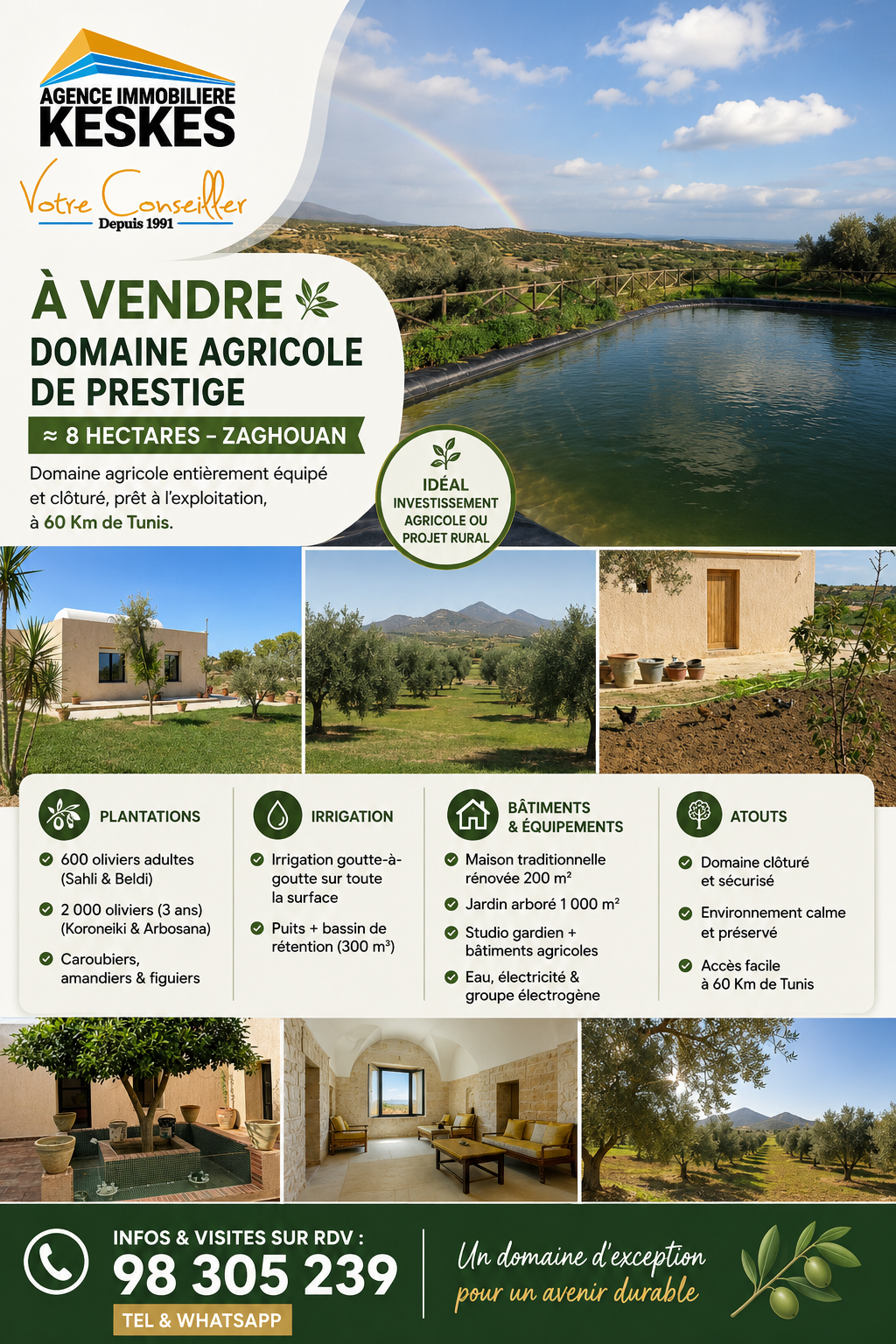 Terrain agricole zagouan