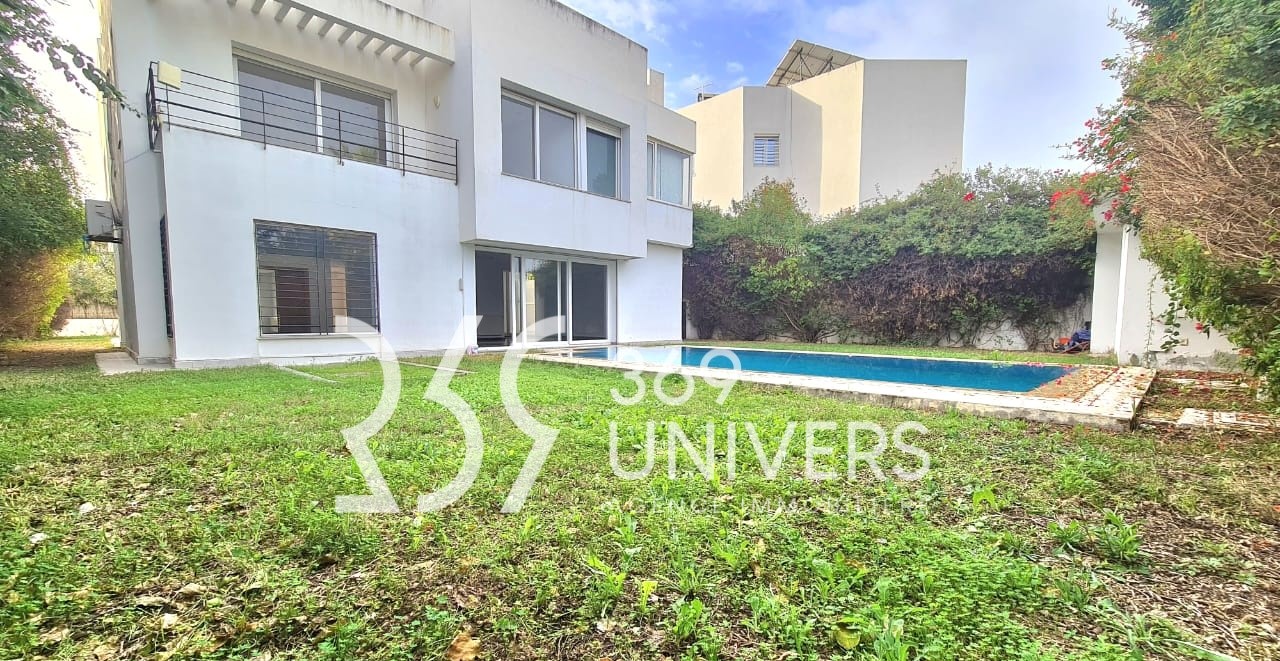 Villa s3 avec piscine à la marsa ref rh090
