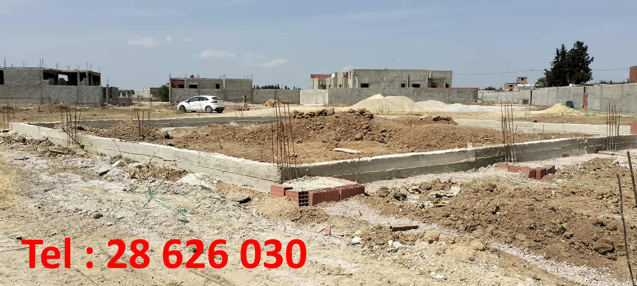 Terrain 195 m cloturé bejaoua 1 oued ellil