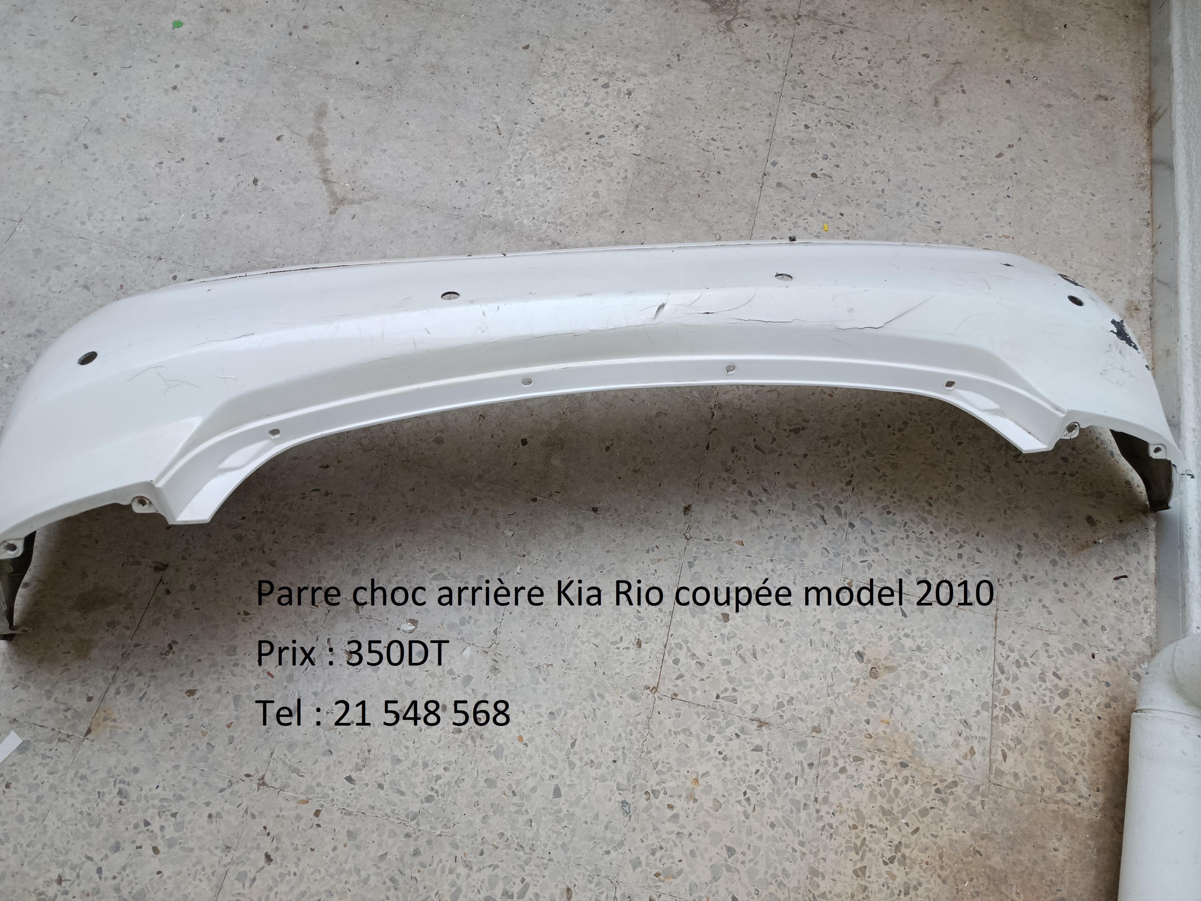 Pare choc arrière kia rio coupée model 2010