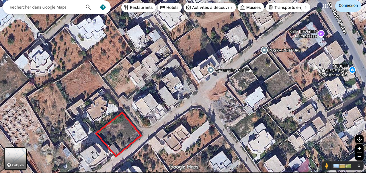 Terrain de 900 m2 à sakiet ezzit sfax