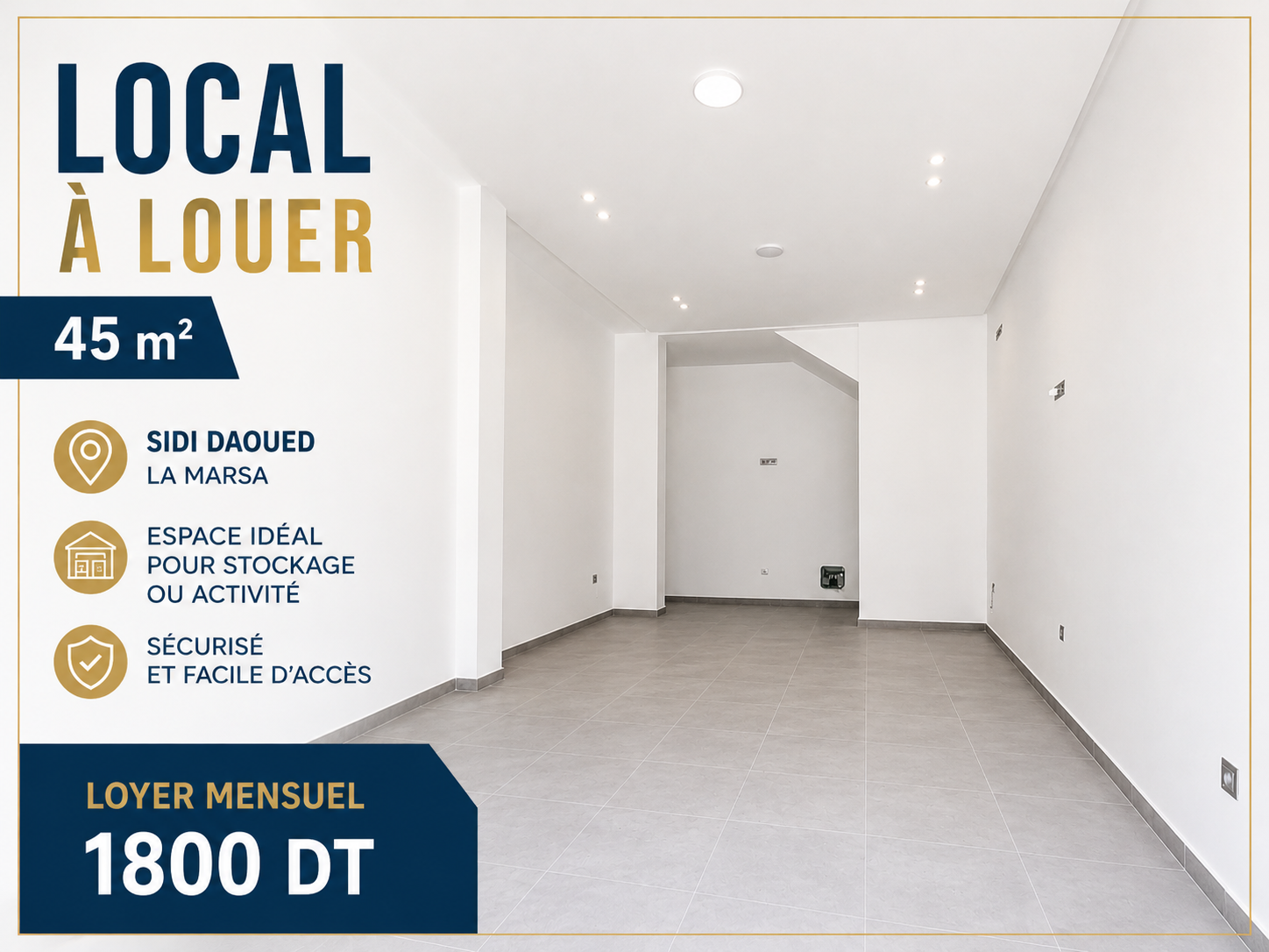Local commercial neuf à sidi daoud