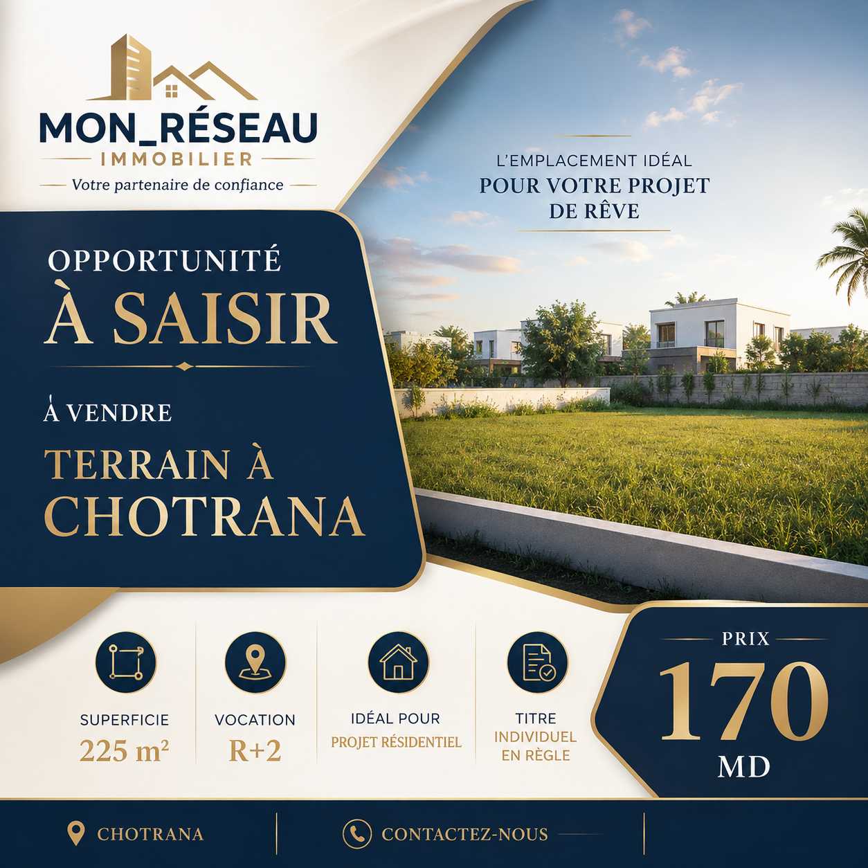 Terrain 170 md chotrana