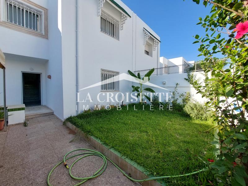 Duplex s4 meublé avec jardin à la marsa zdl0674