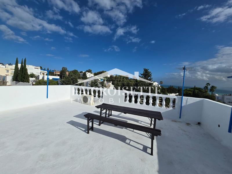 Etage de villa s2 meublé à carthage zel0563
