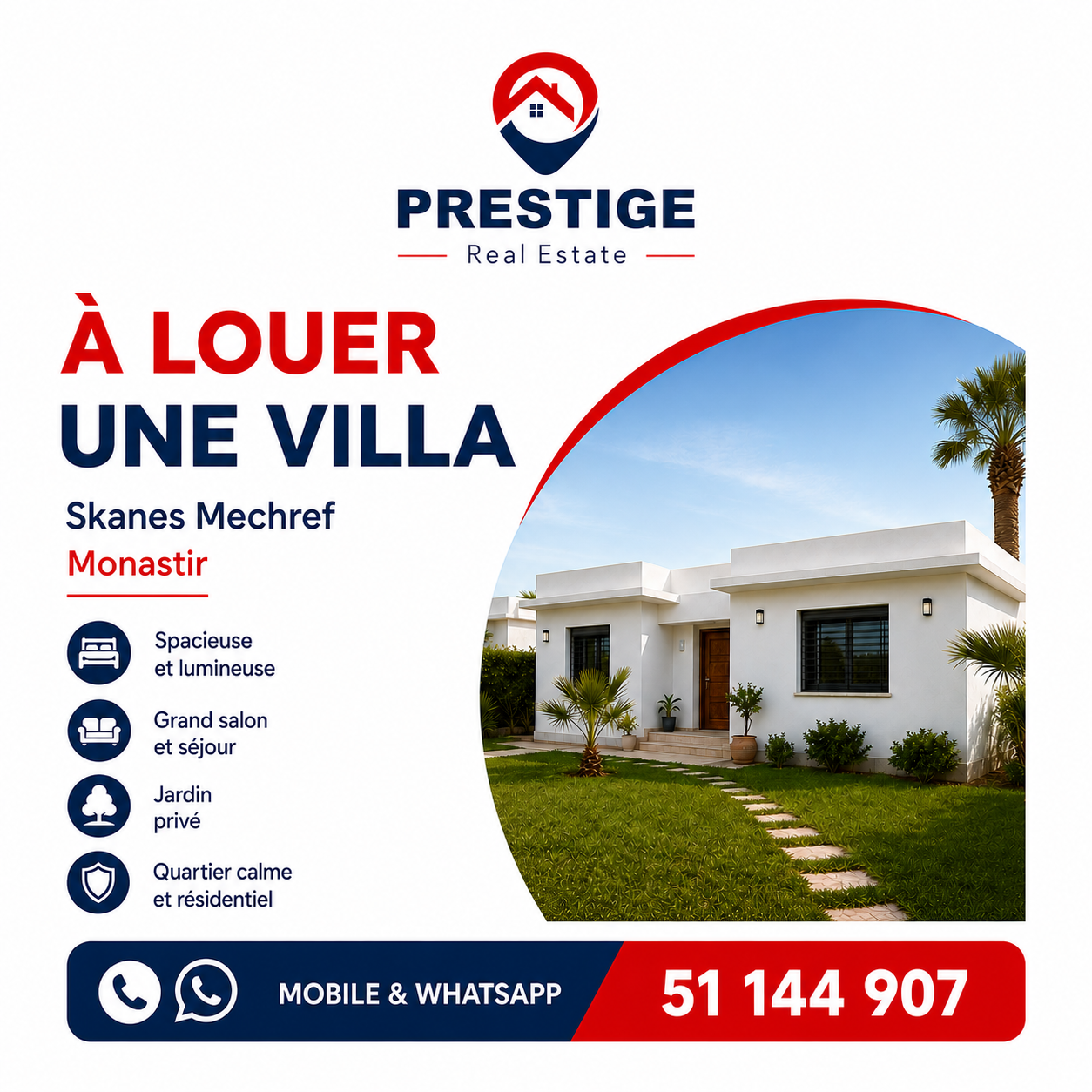 Villa à mechref monastir