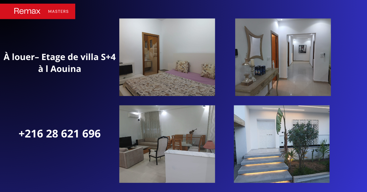 Etage de villa s4 a l aouina