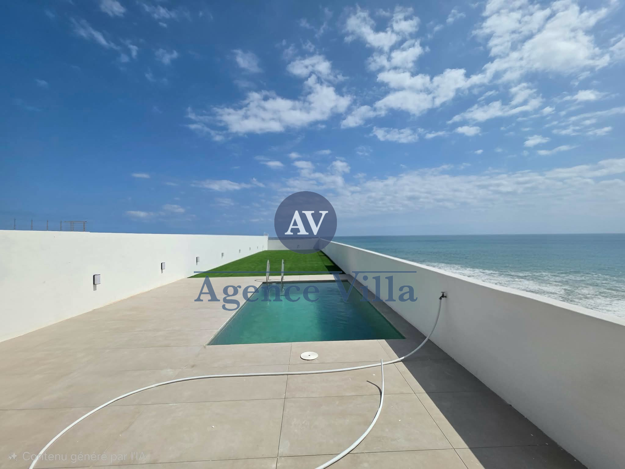 Triplex vue sur mer et piscine à gammarth