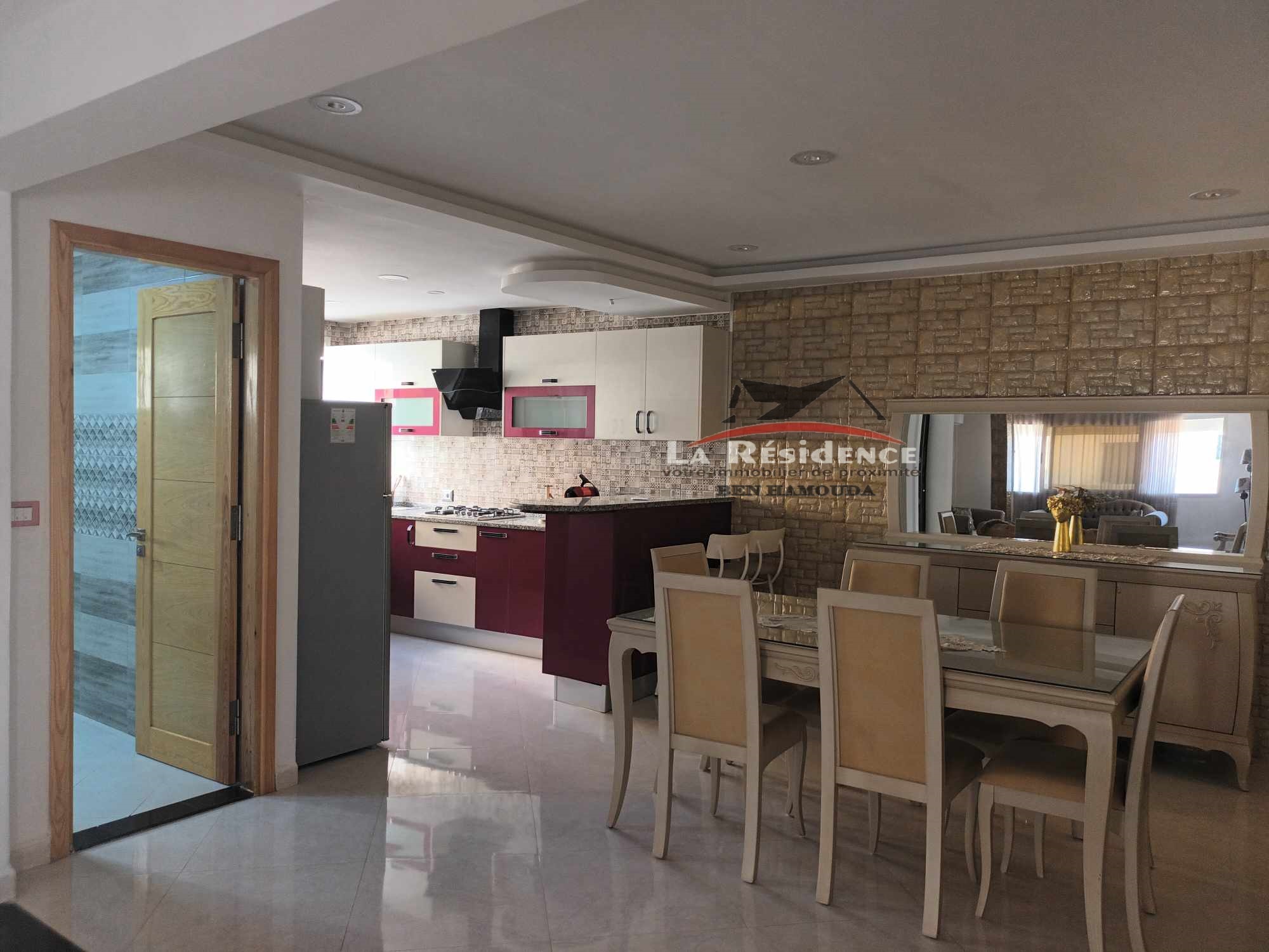 Un étage de villa pour longue durée à bizerte