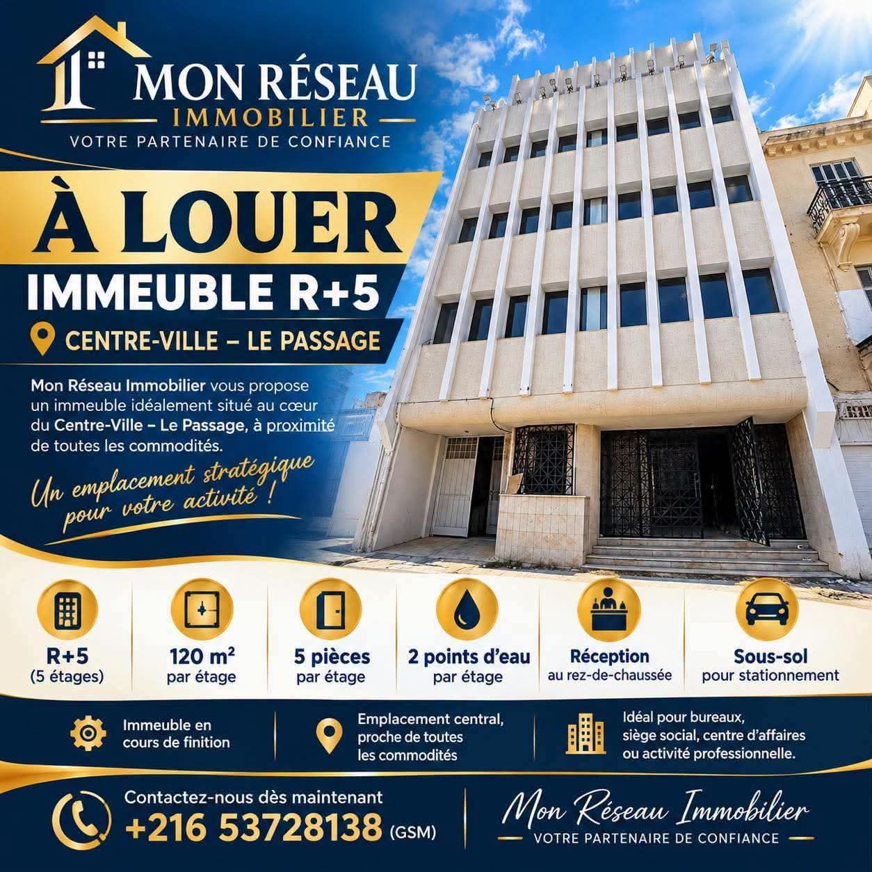 Immeuble a usage bureautique le passage