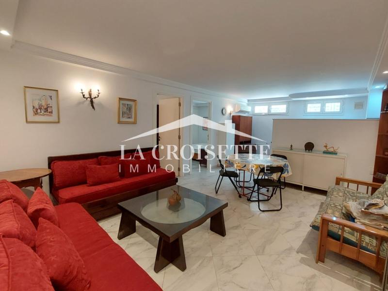 Rez de chaussée s2 meublé à la marsa mrcl0205