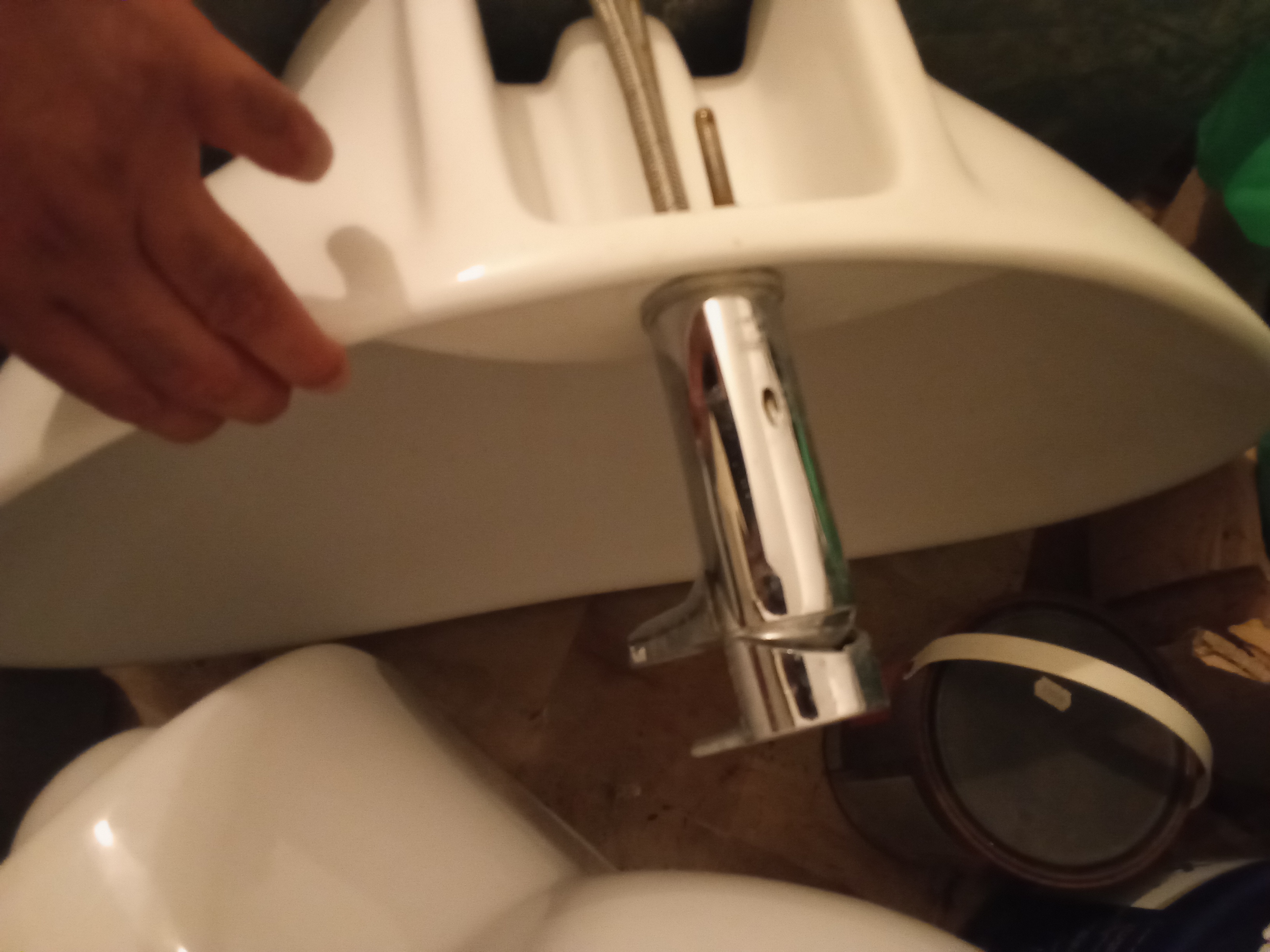Vasque a poser avec mitigeur roca