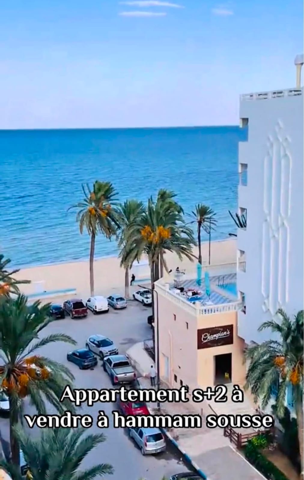 Appartement s2 vue dégagée à hammam sousse