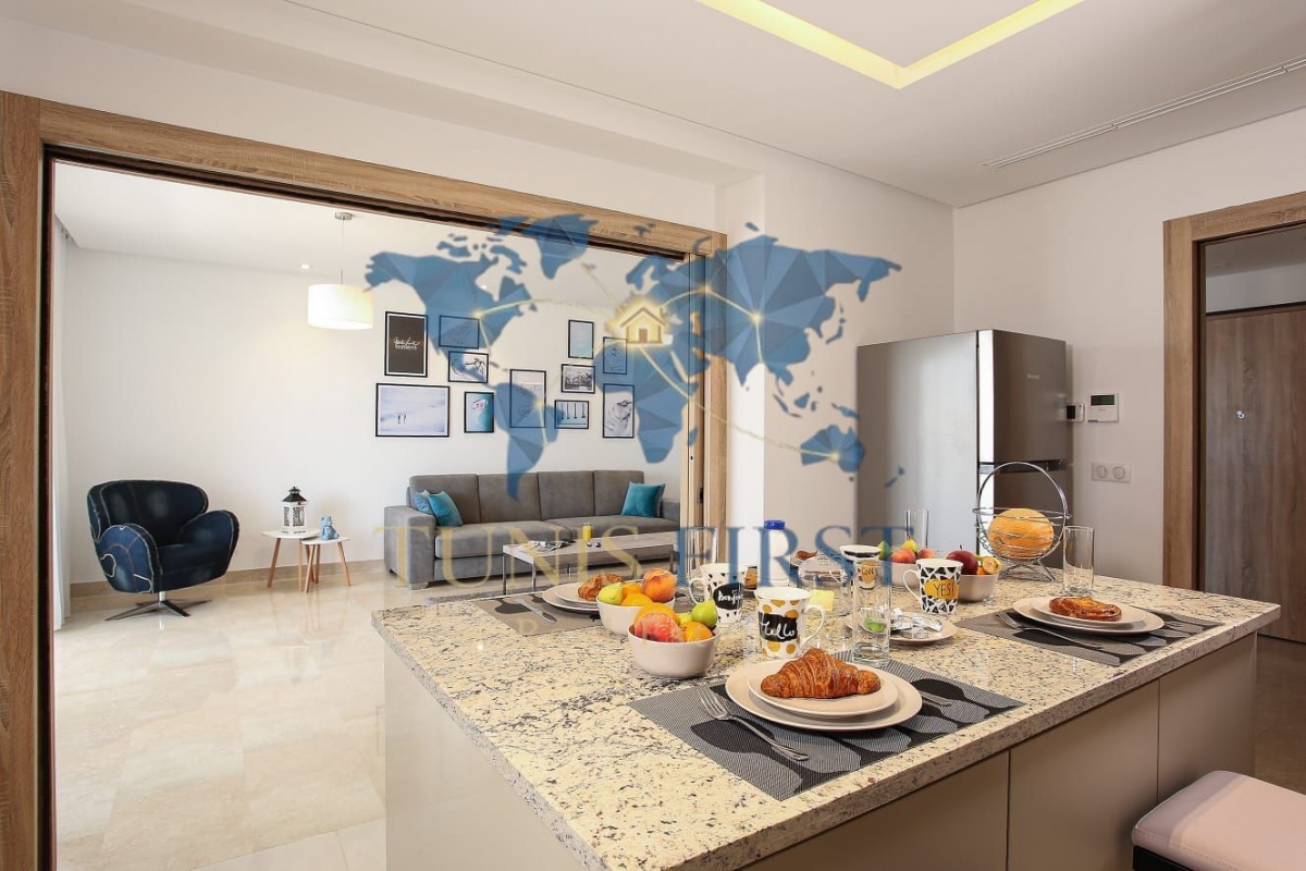 Appartement s2 meublé à gammarth