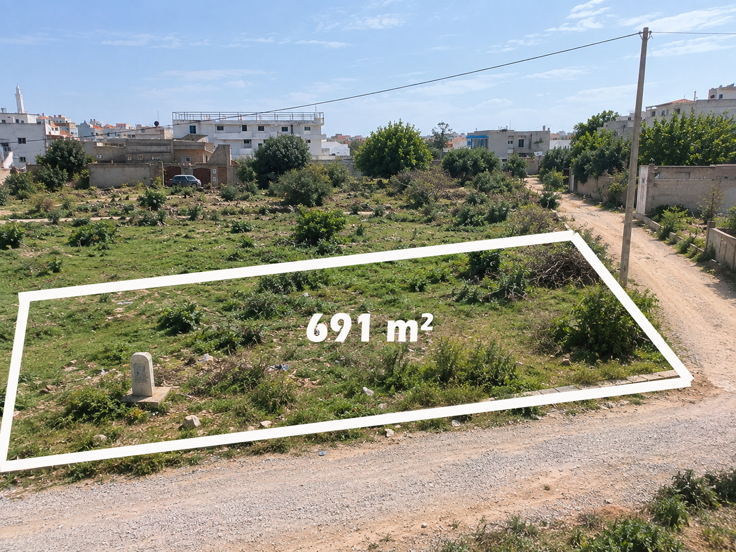 Terrain 691 m2 a nabeul