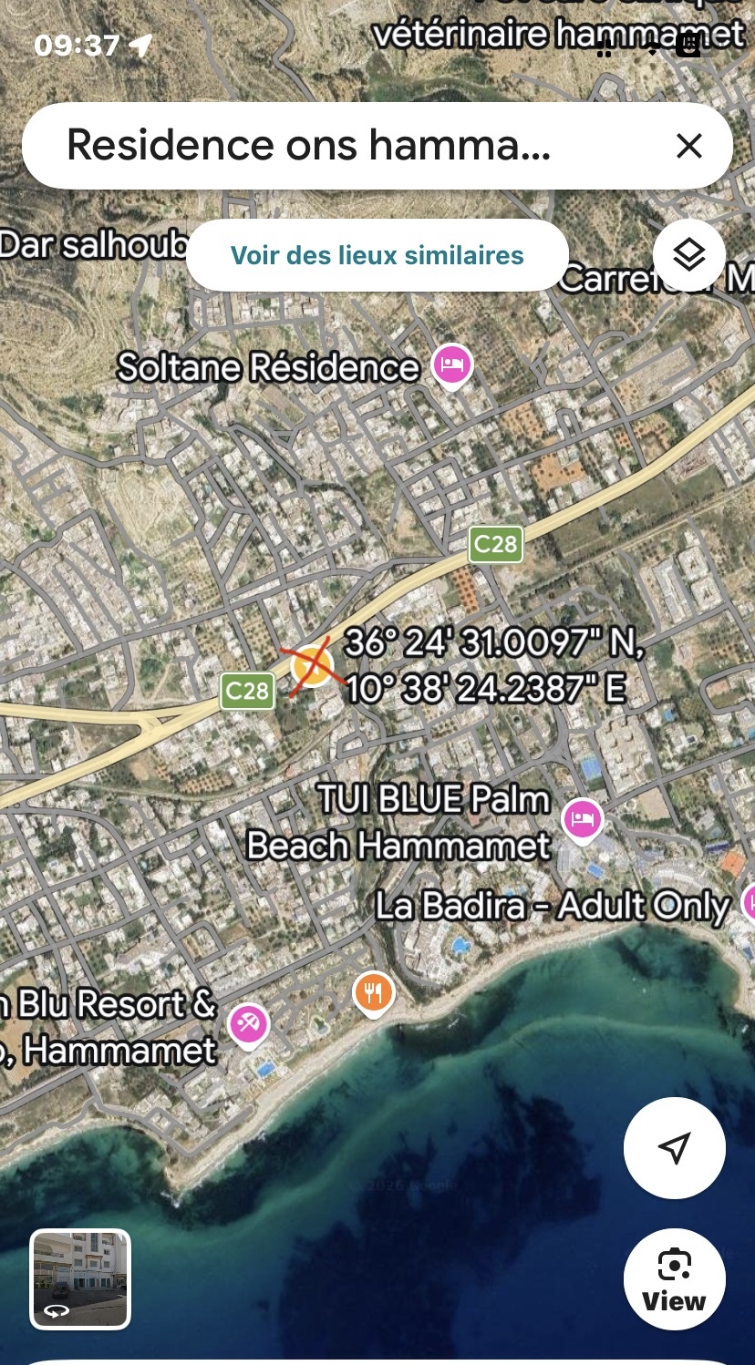 S plus 1 meublé hammamet
