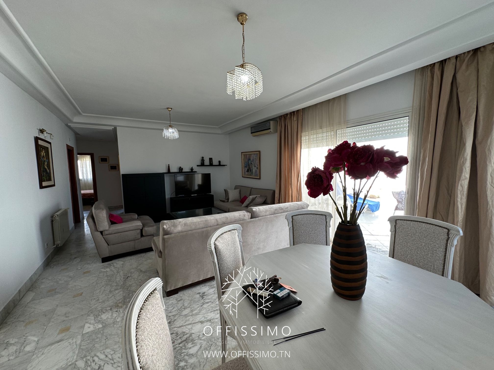 Appartement s3 meublé disponible aux berges du lac
