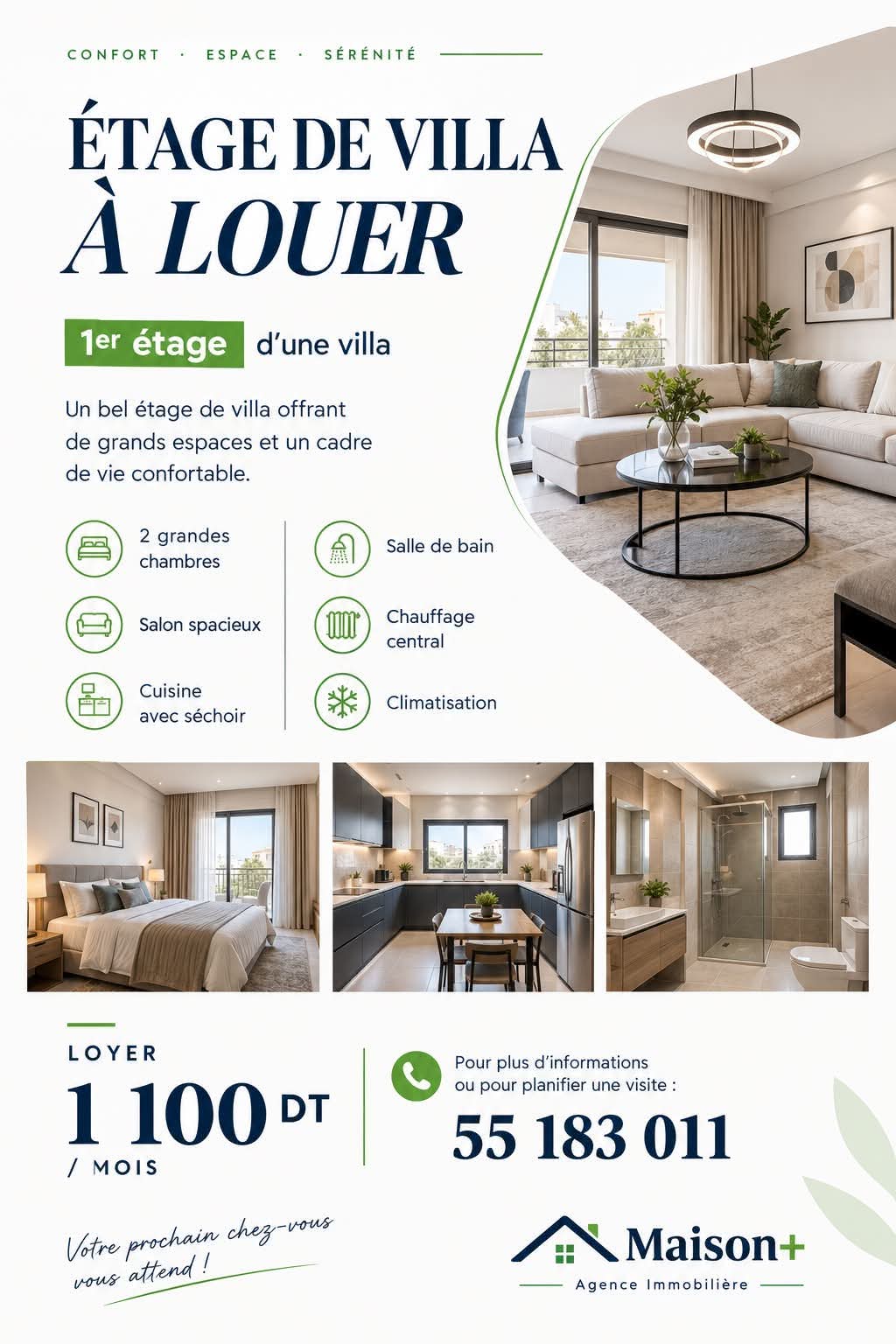 Etage de villa mourouj 6