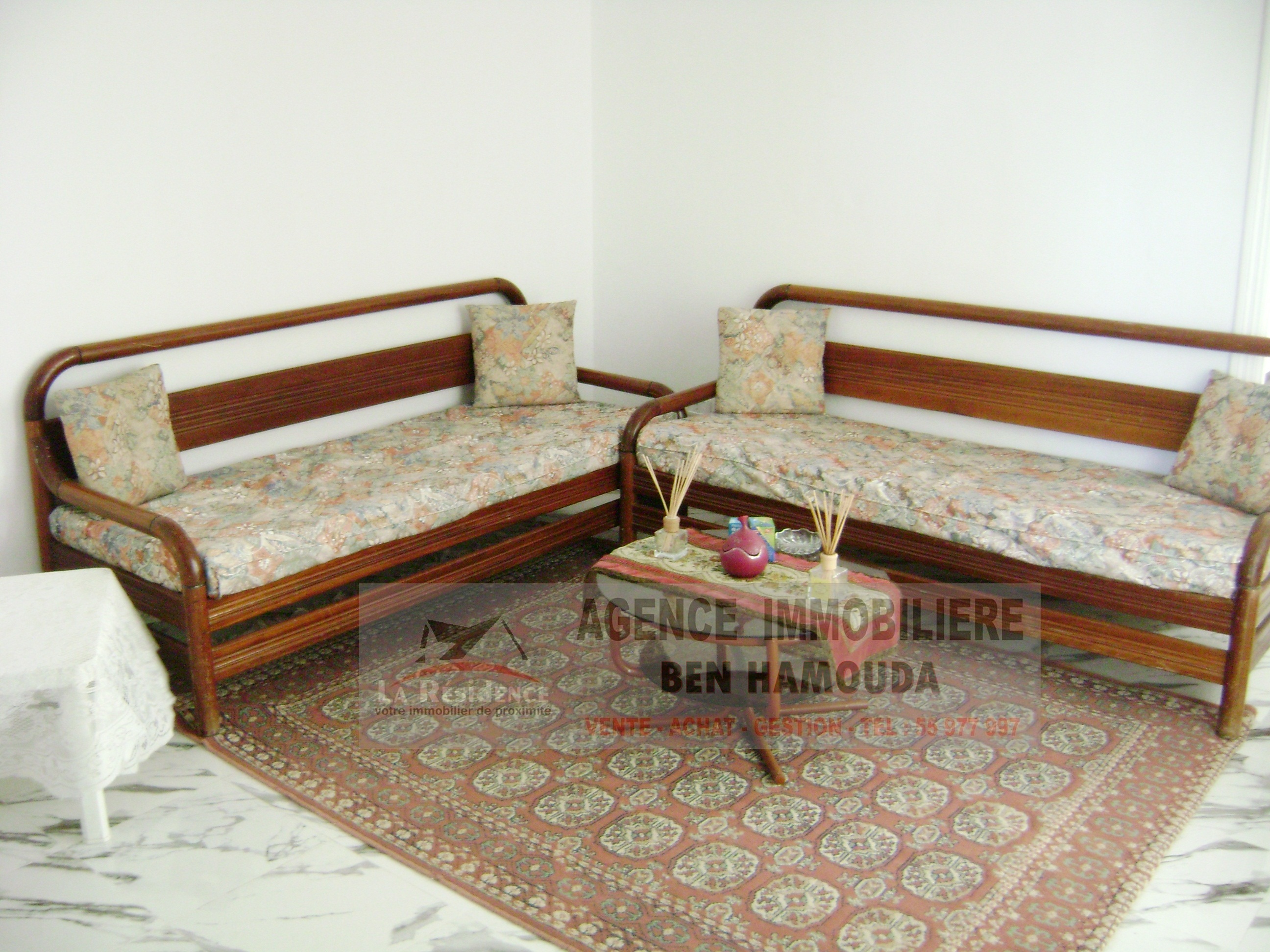 Un appartement s2 meublé à sidi salem bizerte