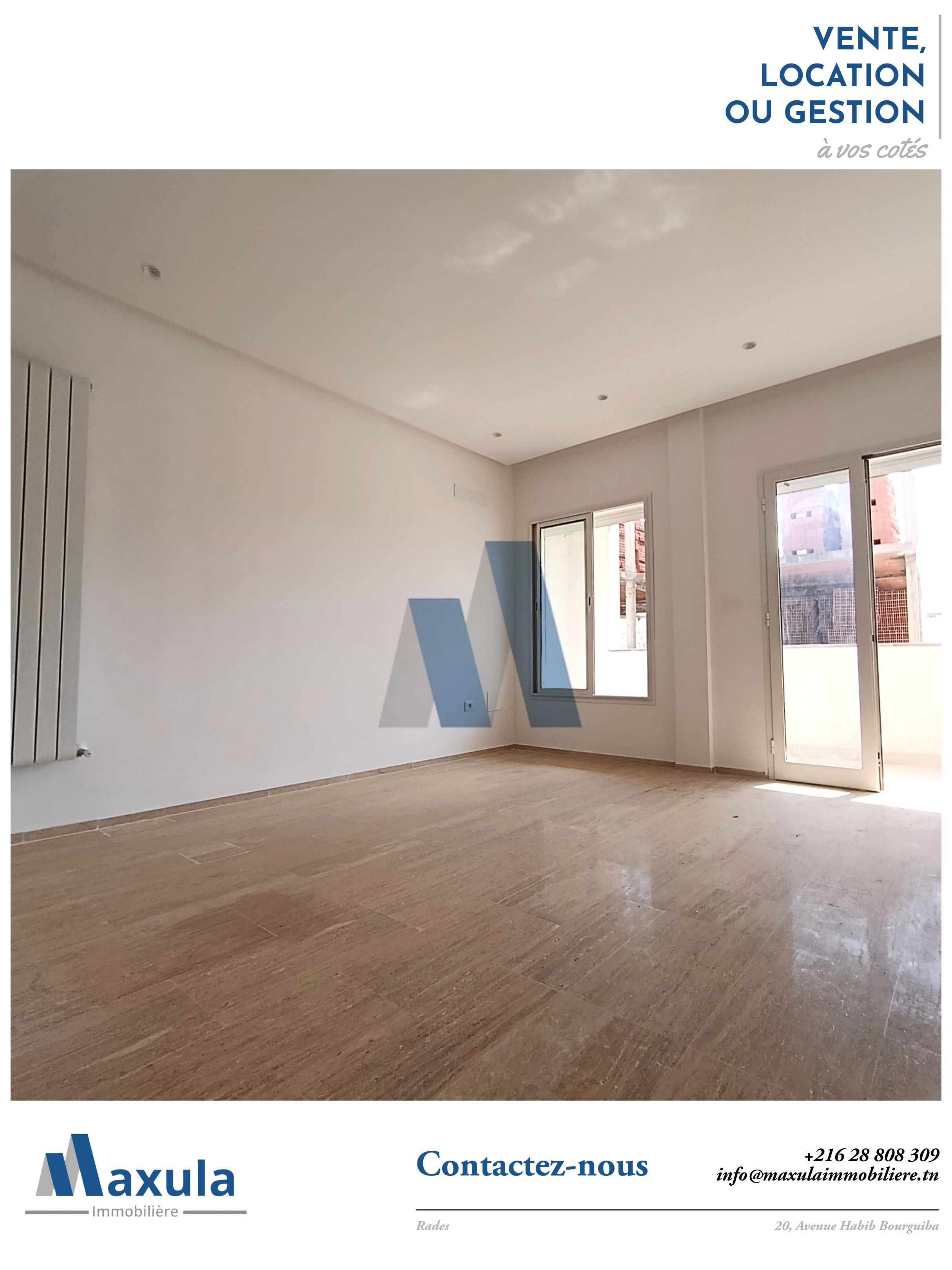Appartement s2 a rades plage mongi slim