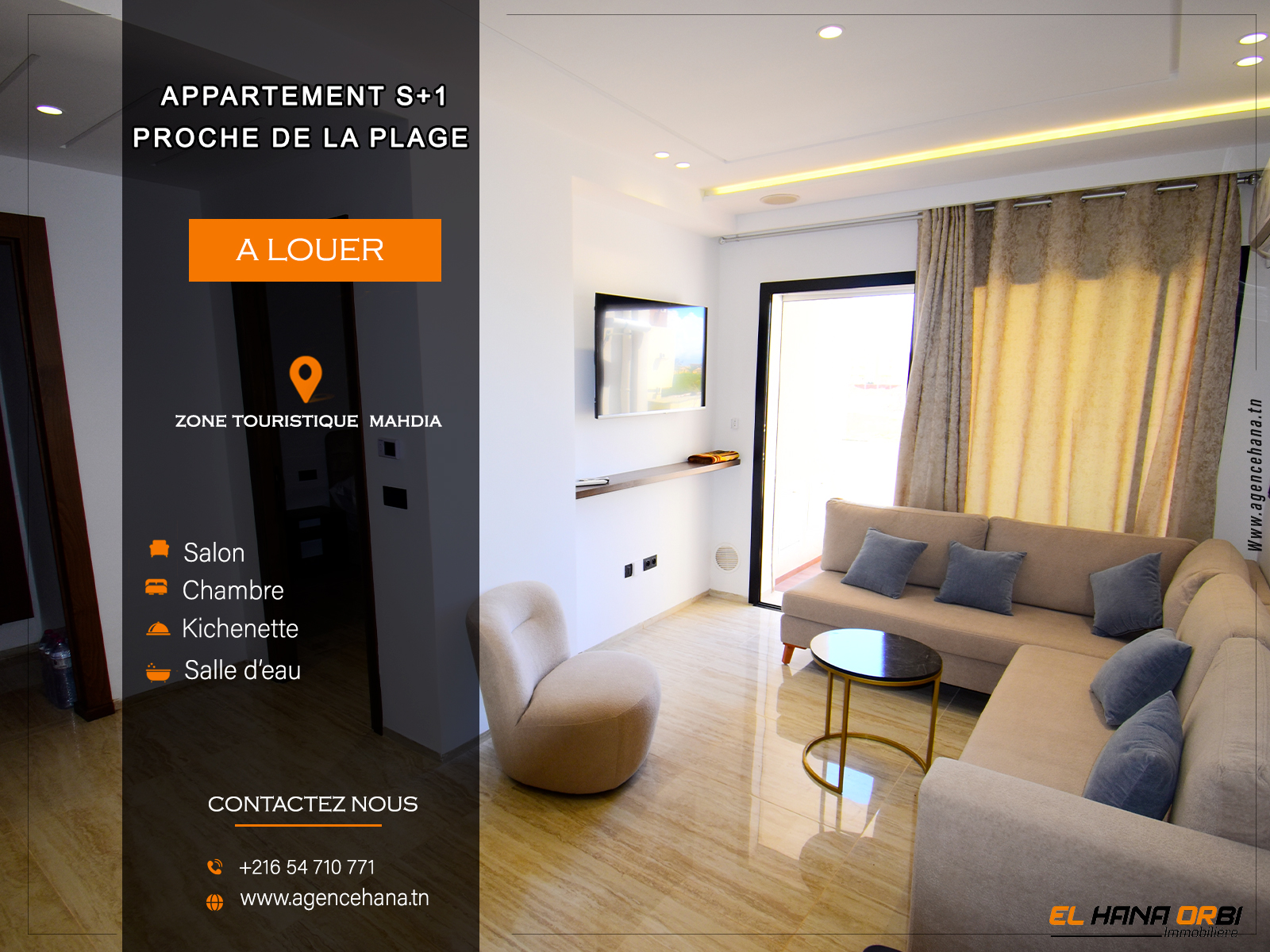 Appartement s1 proche de la plage
