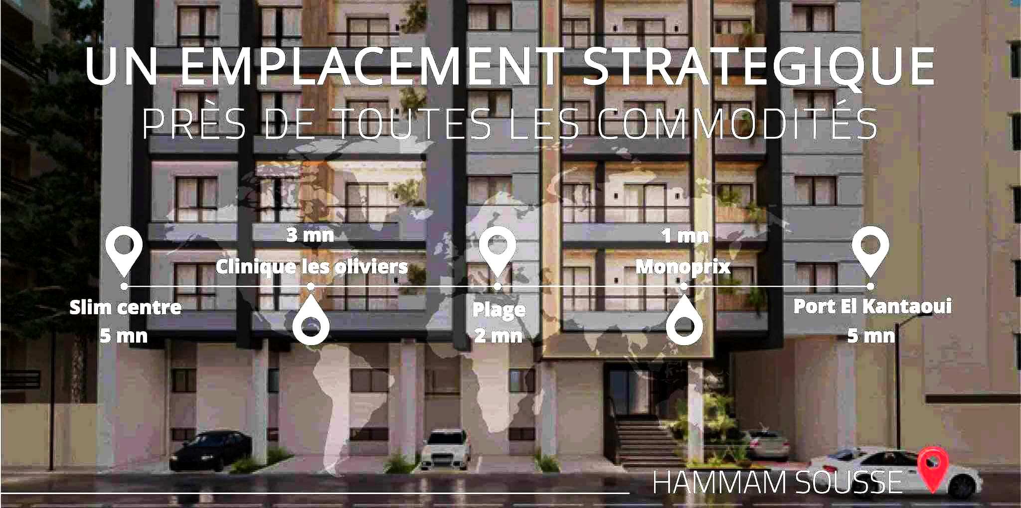 Directe promoteur deux appartements hammem sousse