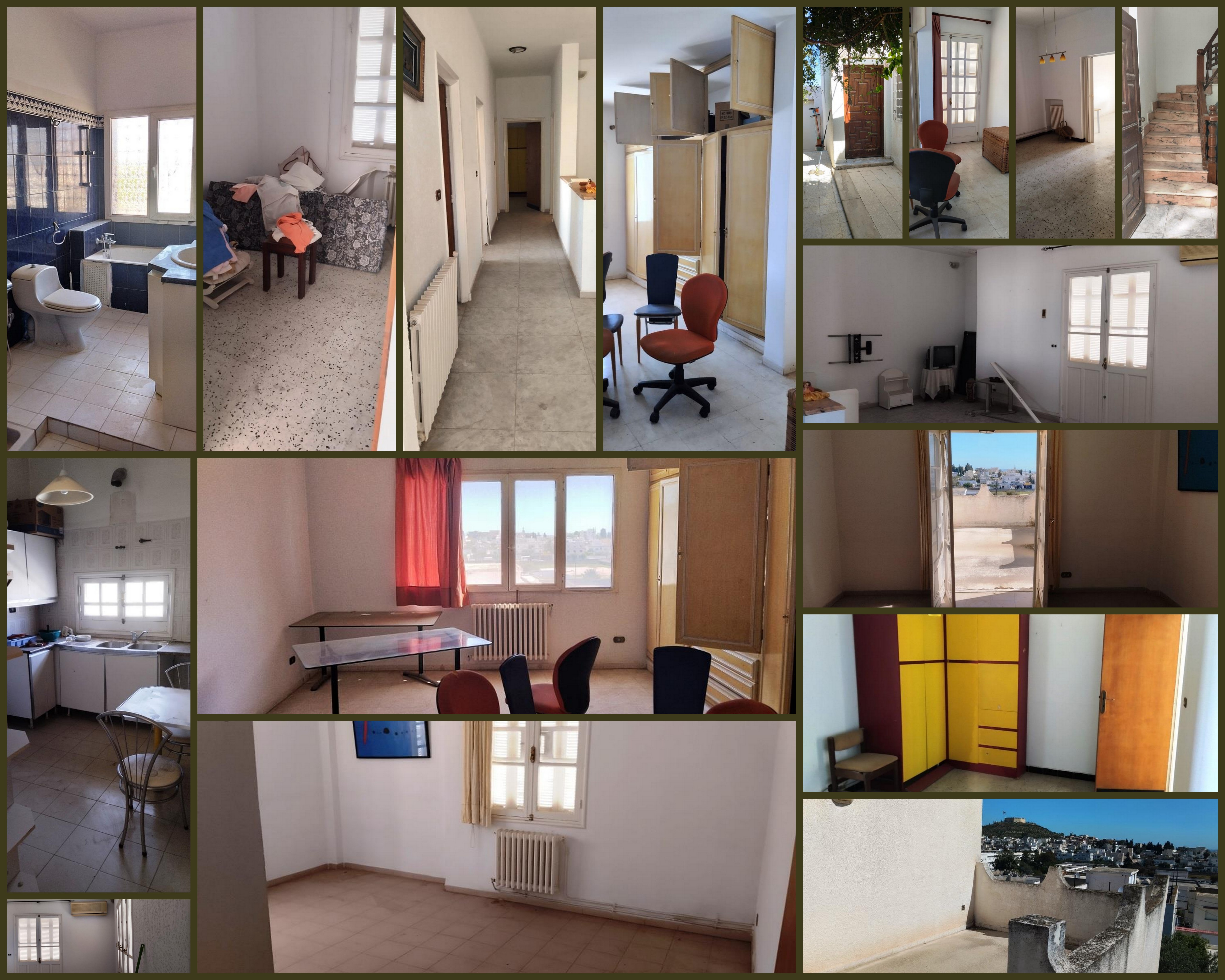 Etage villa ouardia1garage jardin 2terrasses